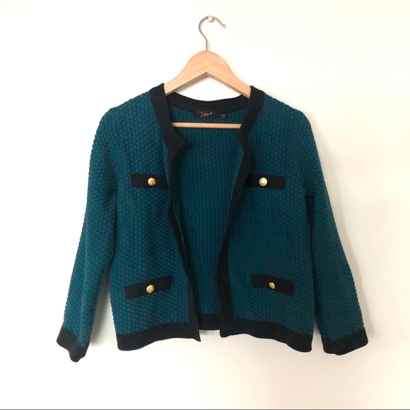 Vintage Turquoise Cardigan - Picture 2 of 4